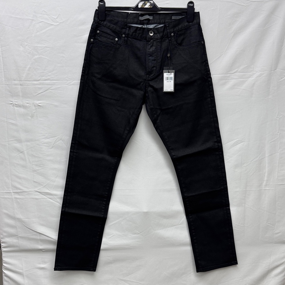 John Varvatos Men's Slim Black Jeans. (JV068)